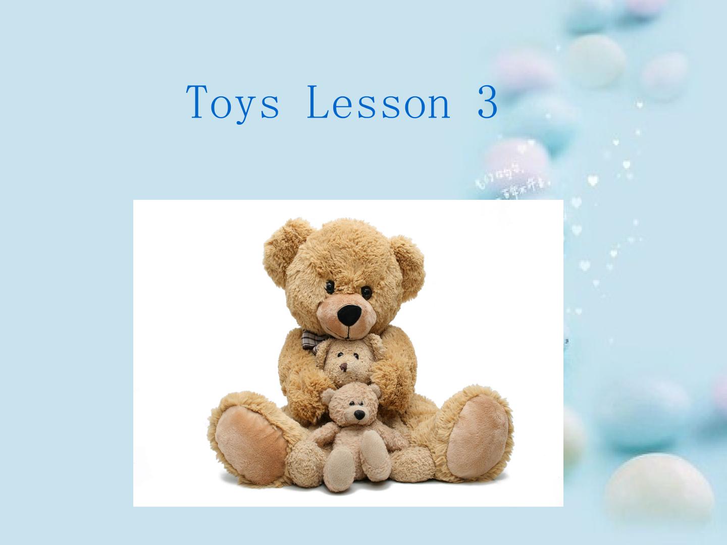 toys Lesson 3 