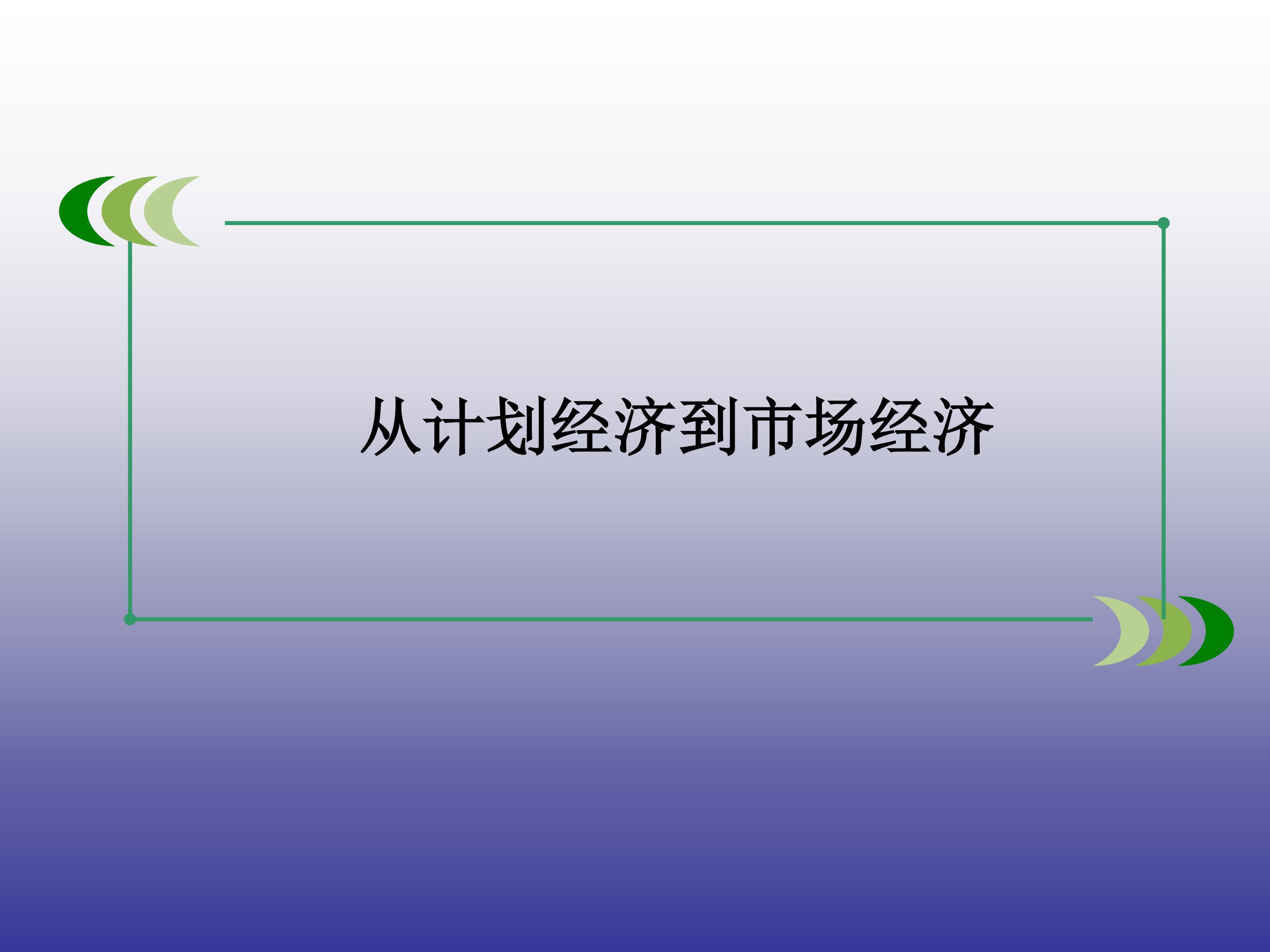 从计划经济到市场经济_课件1