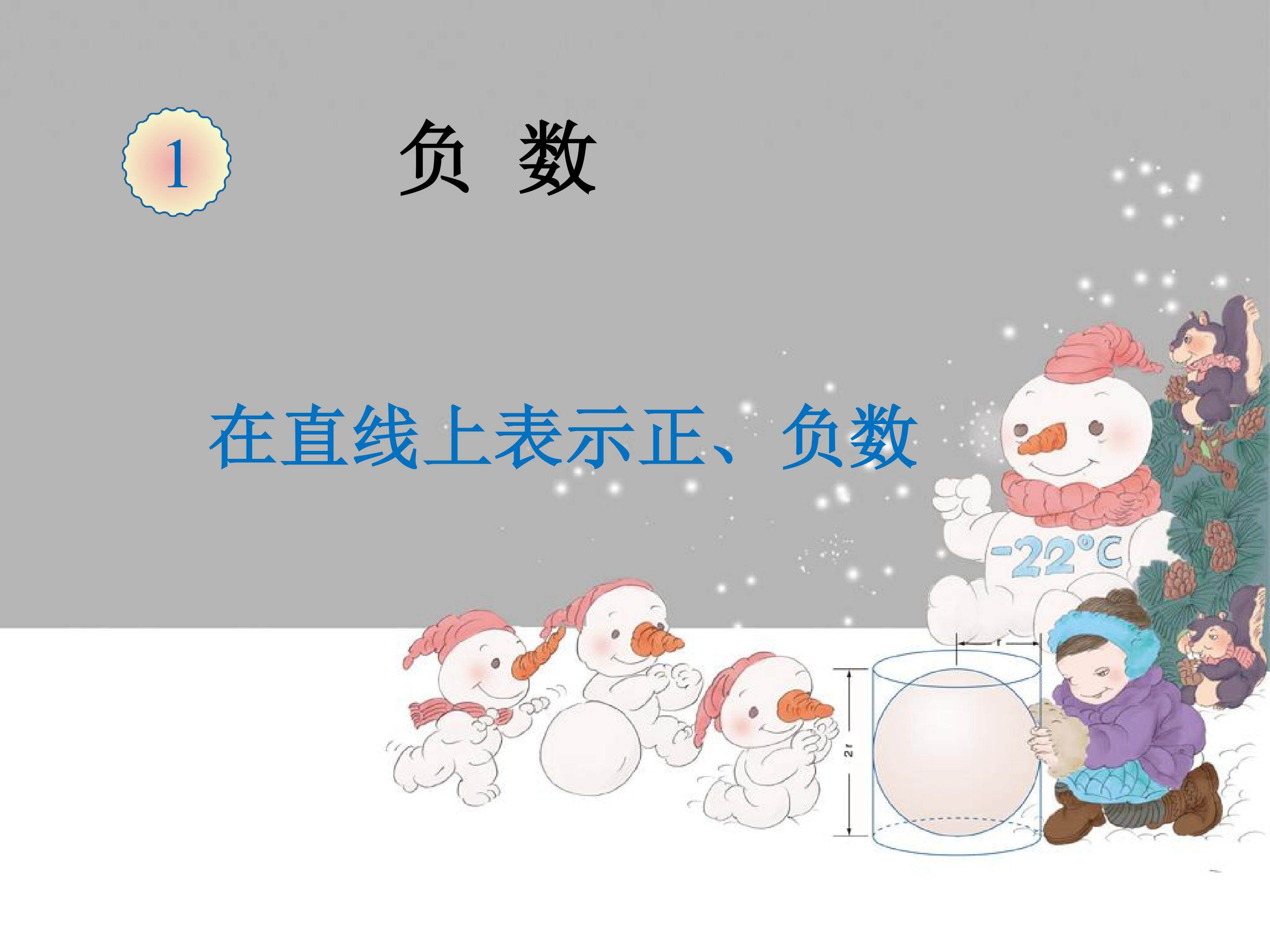 在直线上上表示正、负数