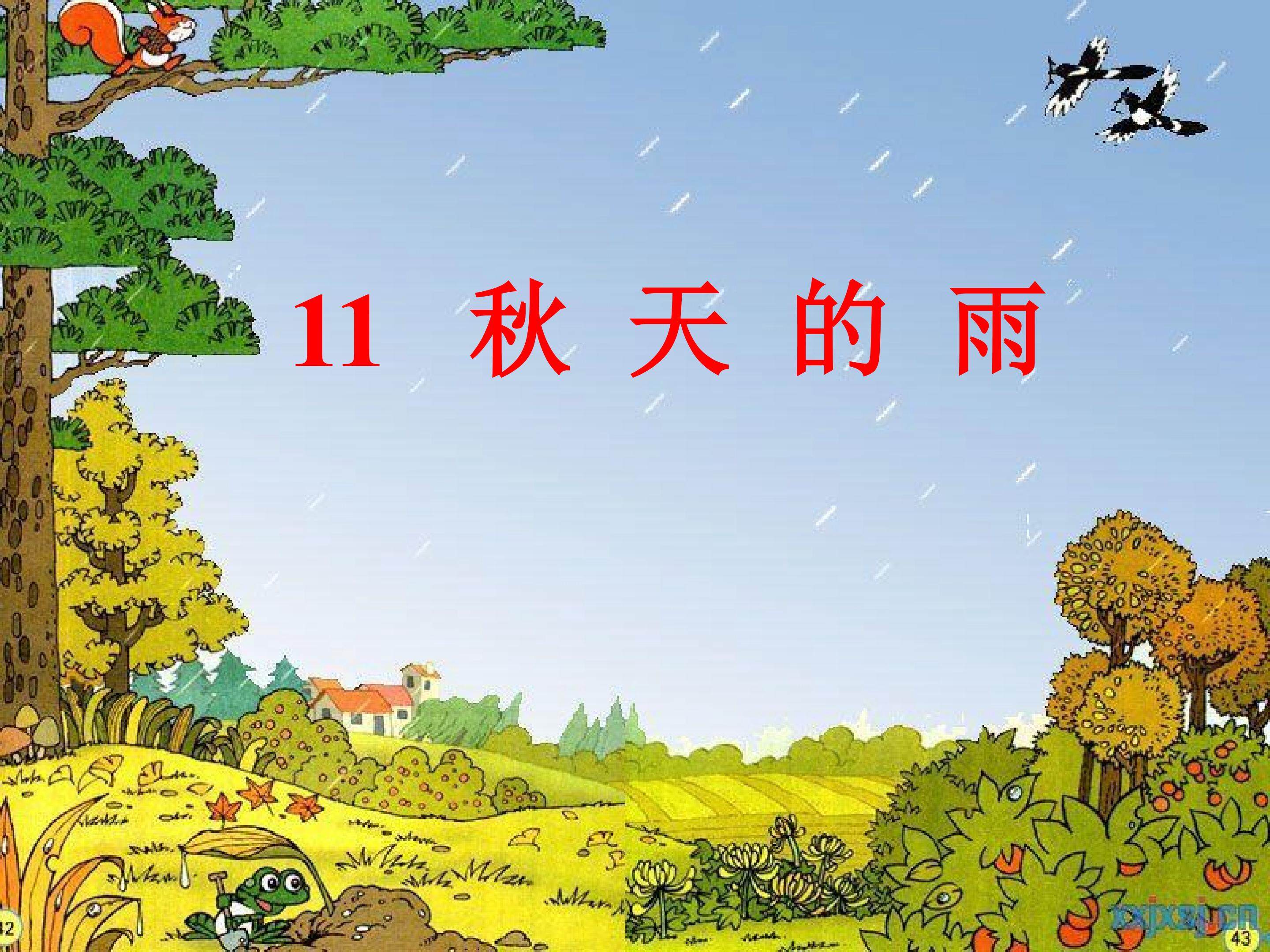 秋天的雨