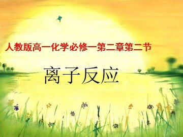 第二节 离子反应