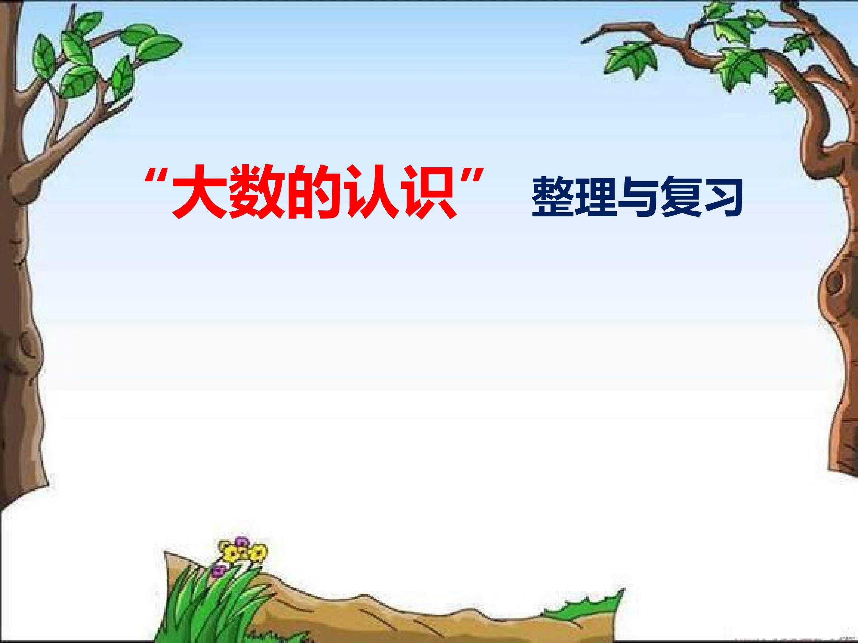 “大数的认识” 整理与复习