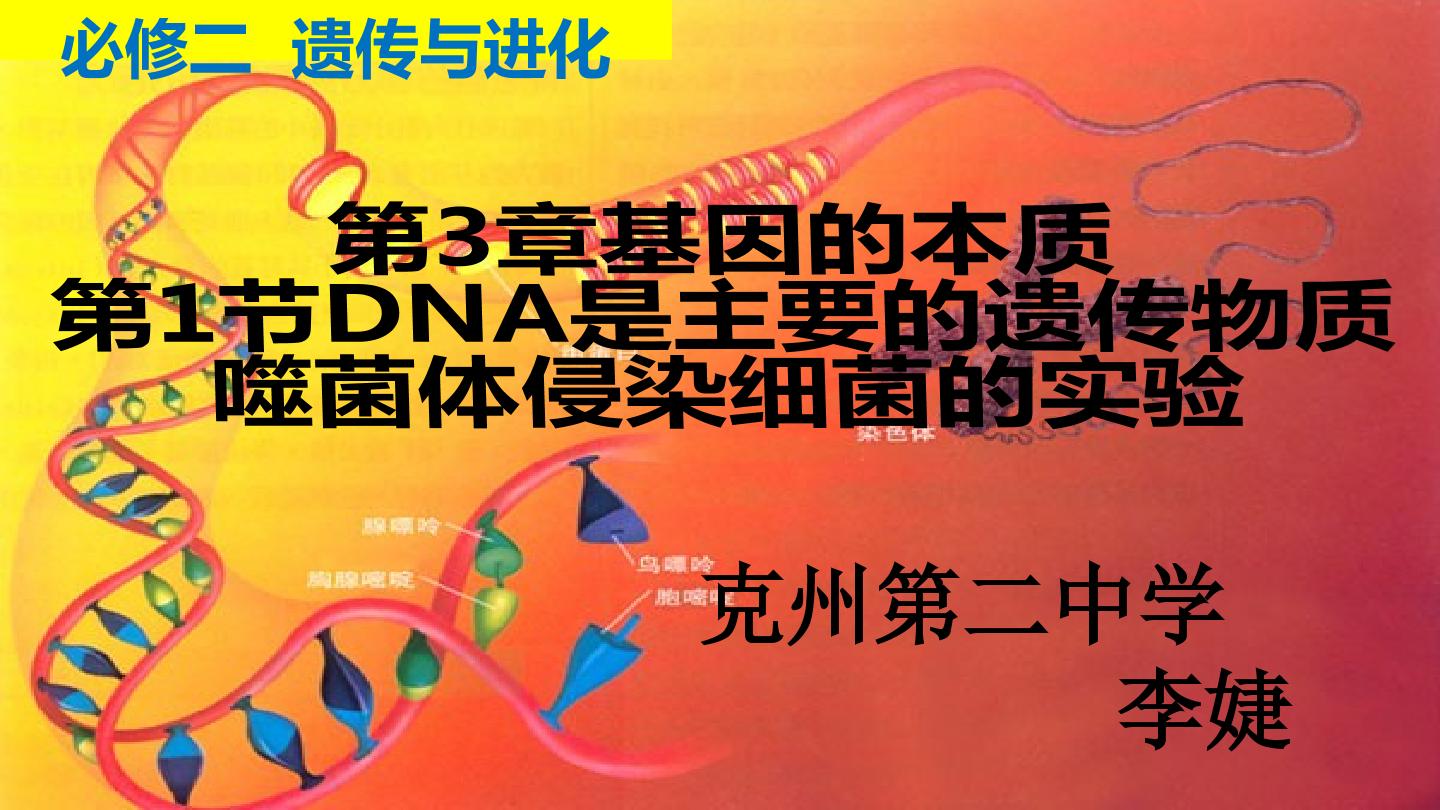 DNA是主要的遗传物质