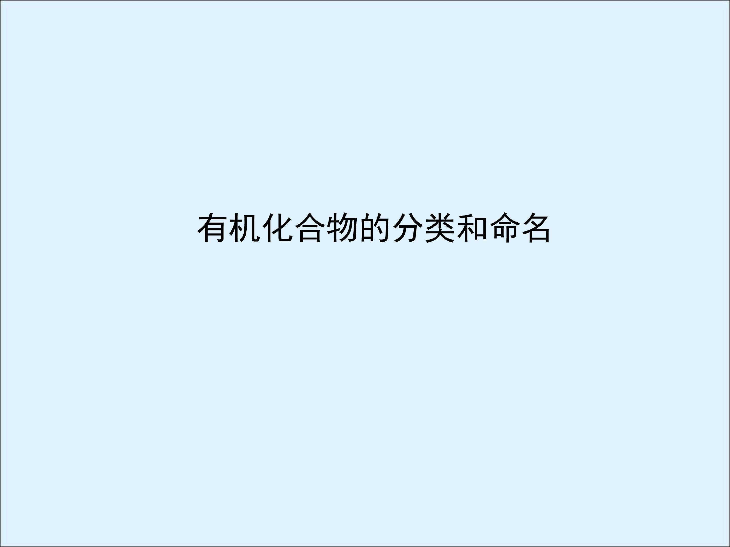 有机化合物的分类和命名_课件1