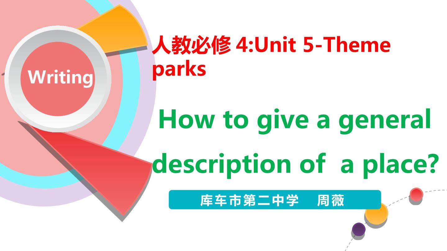 How to give a description of a place?
