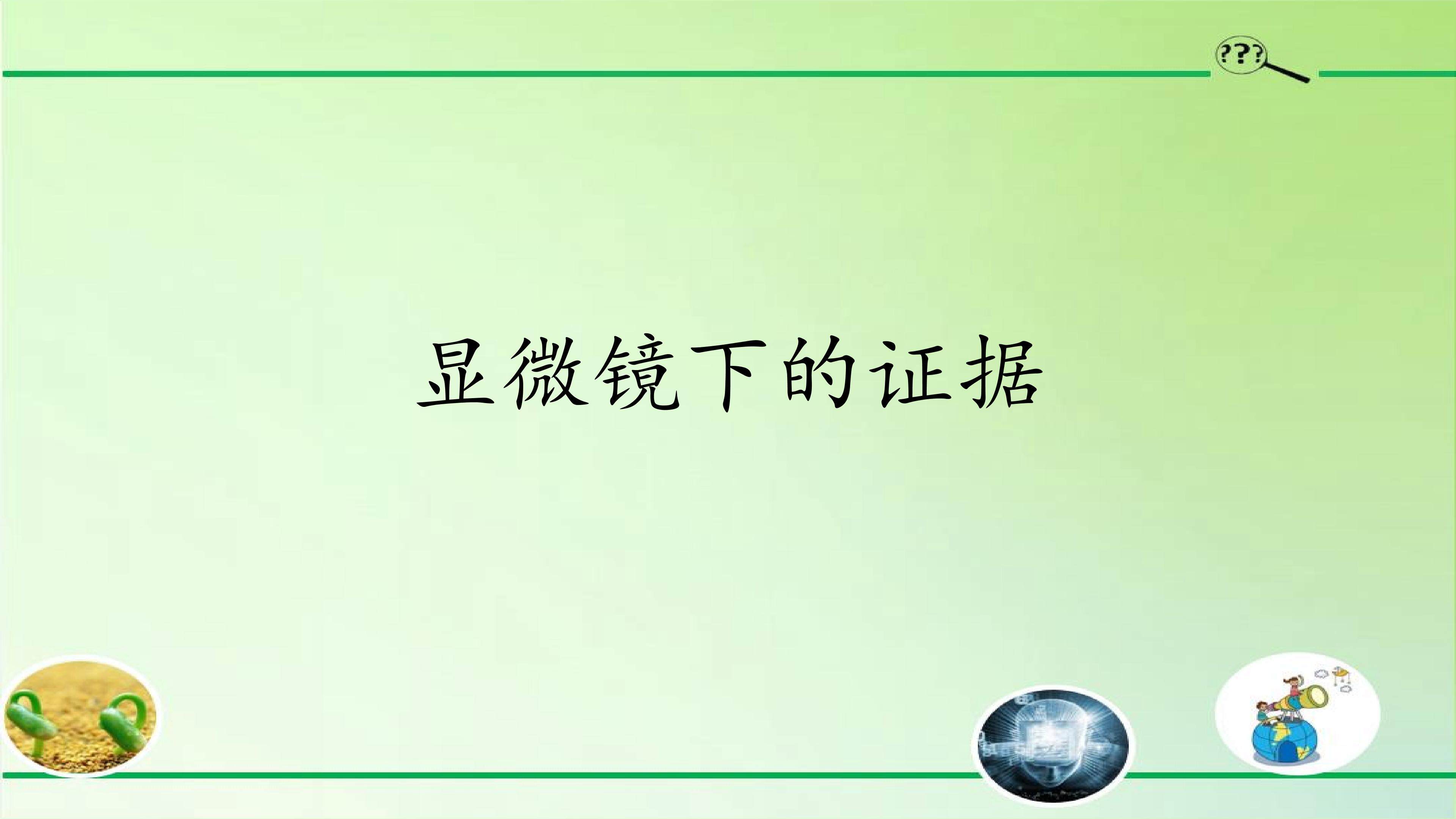 显微镜下的证据