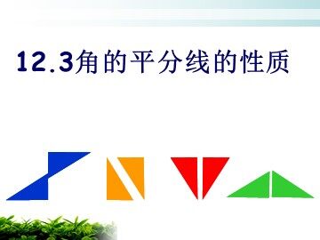 12.3角的平分线的性质