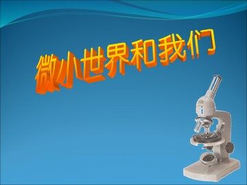 微小世界和我们 课件1