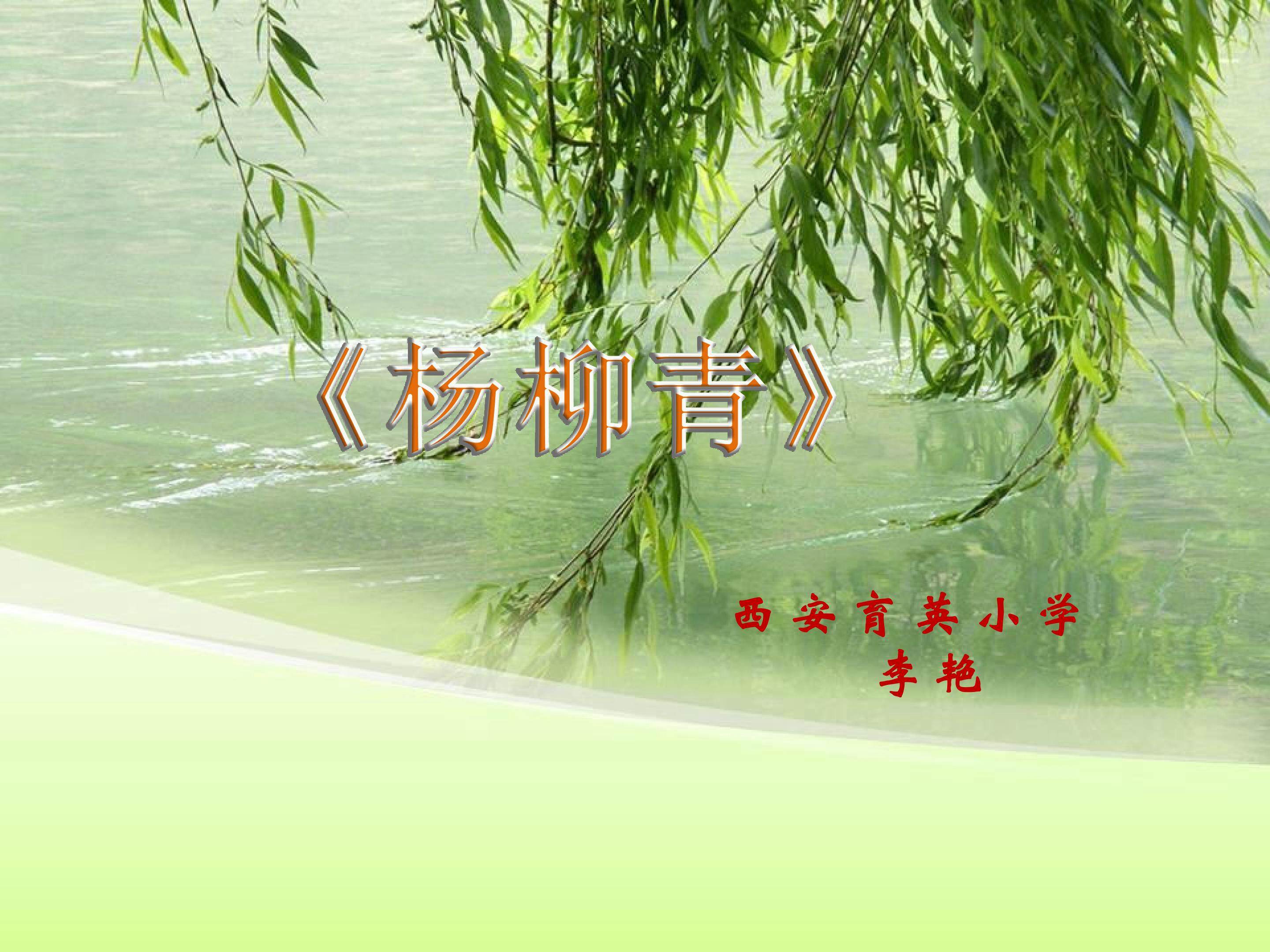 《杨柳青》