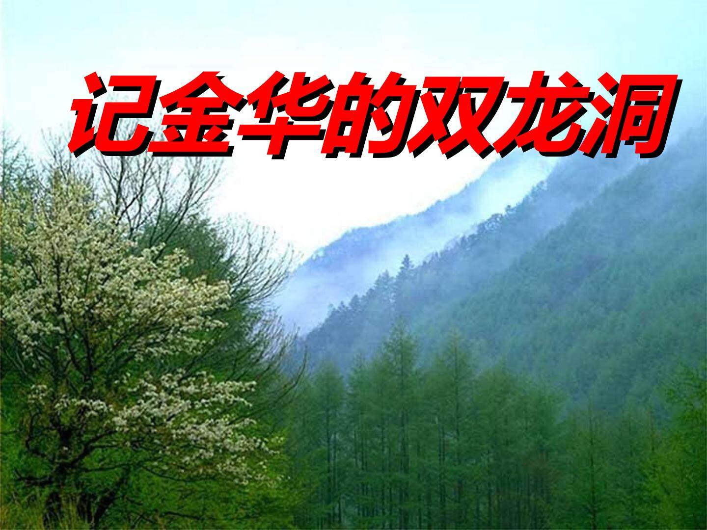 记金华的双龙洞_课件3