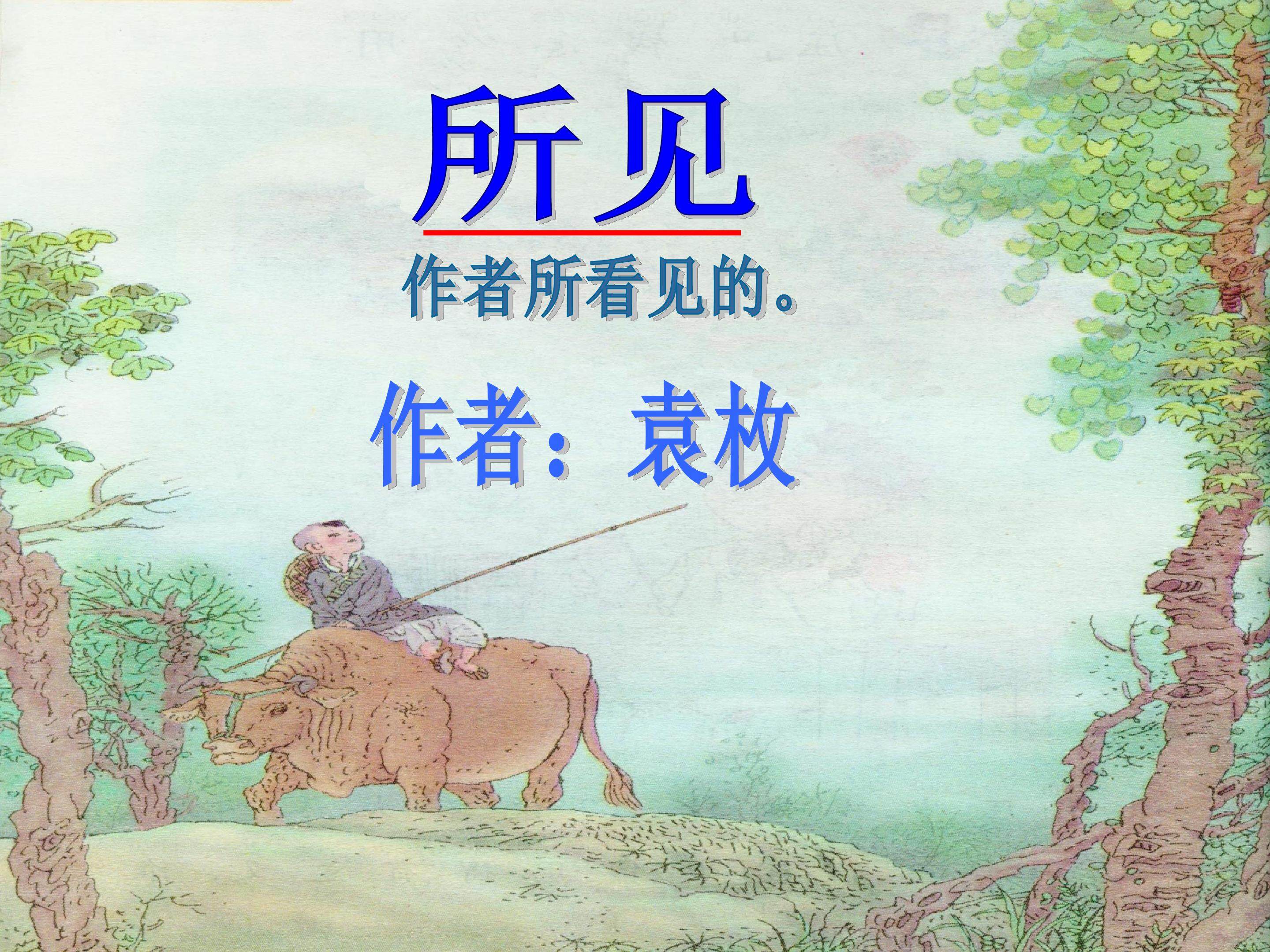 所见