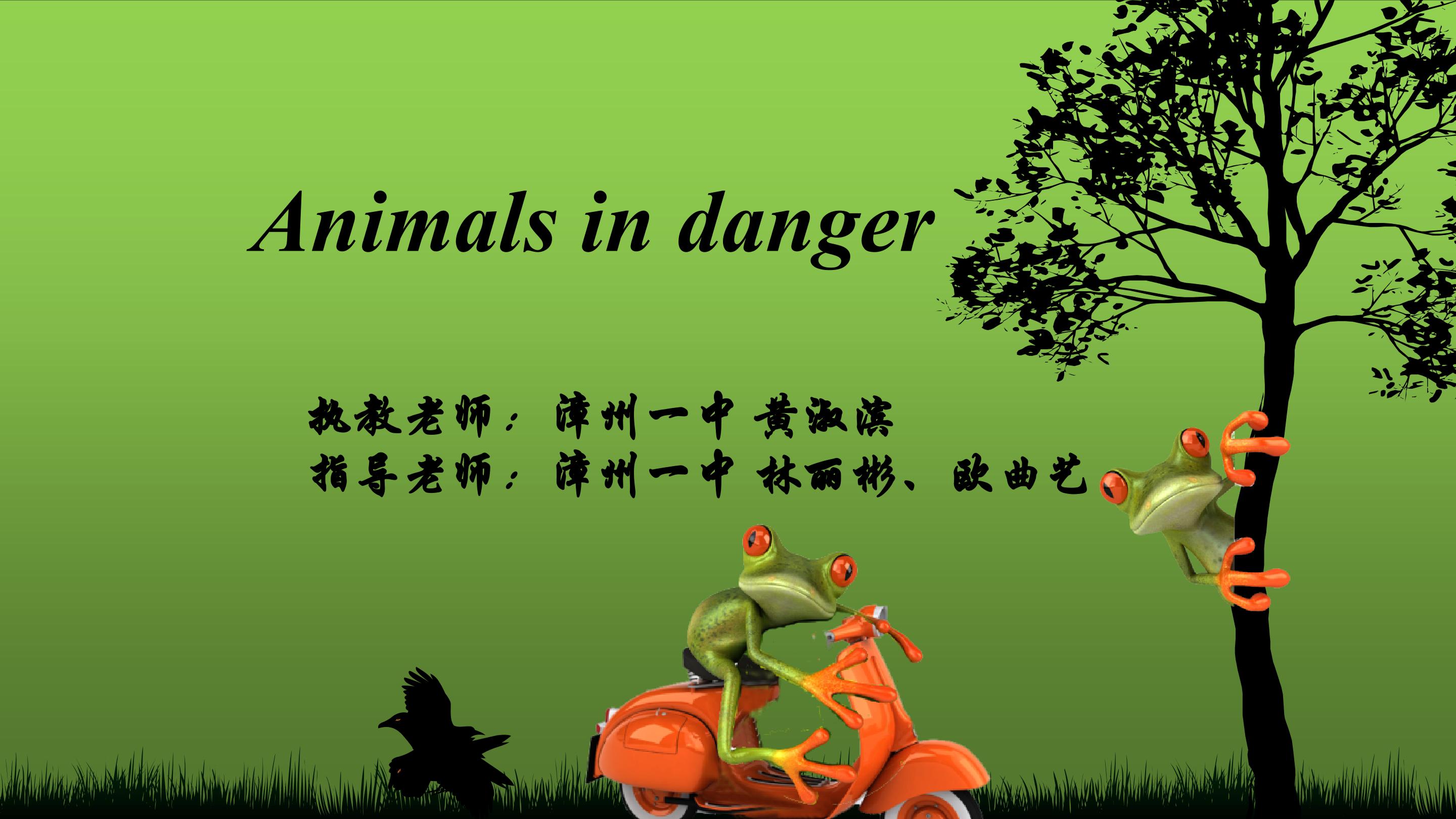 U4T1 SD Animals in danger