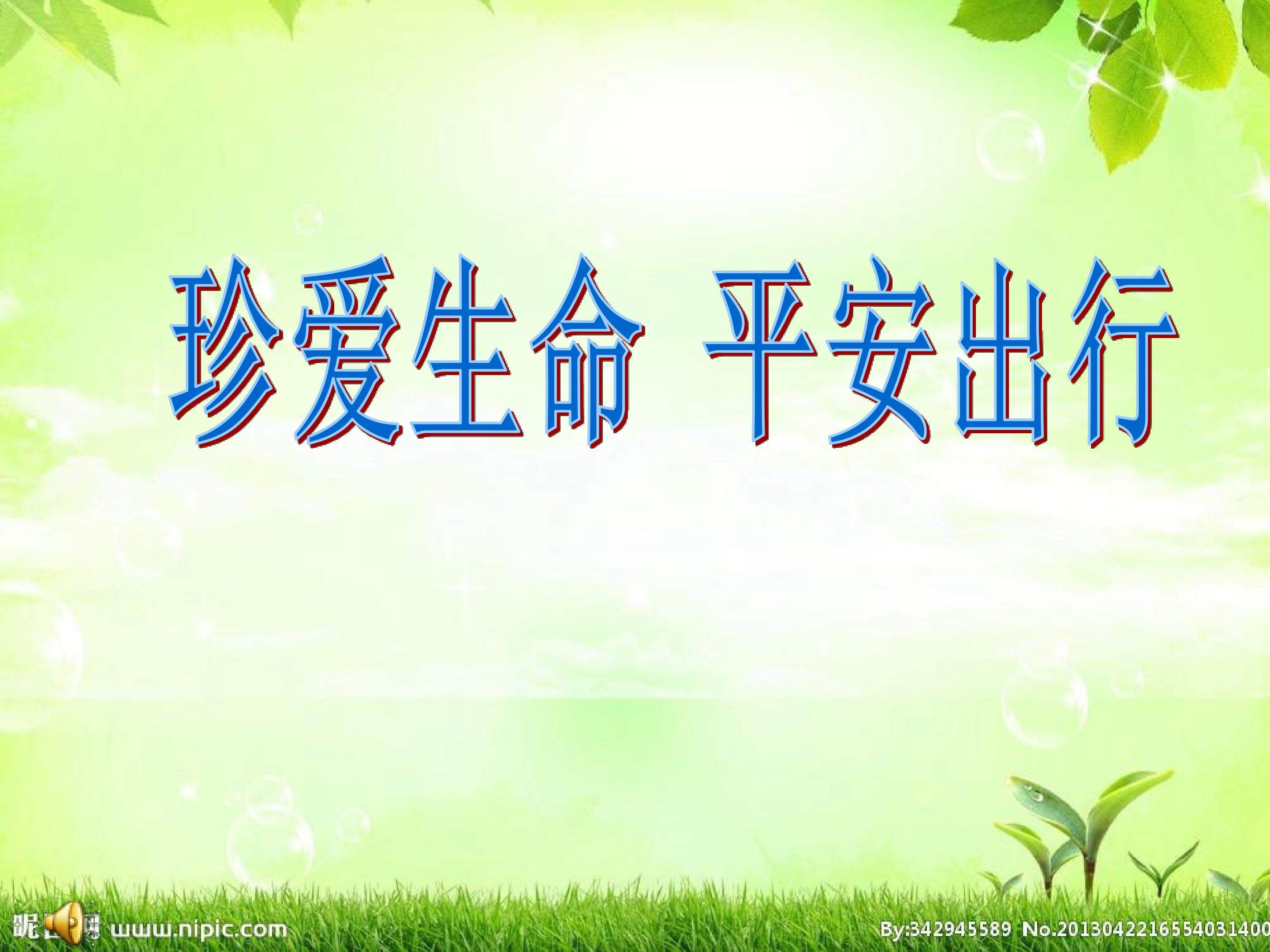 《珍爱生命平安出行》