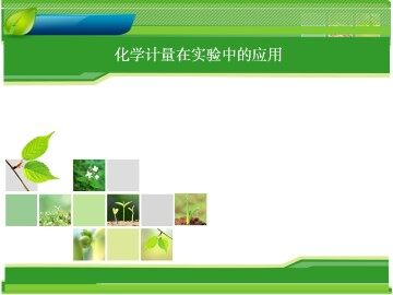 化学计量在实验中的应用_课件33