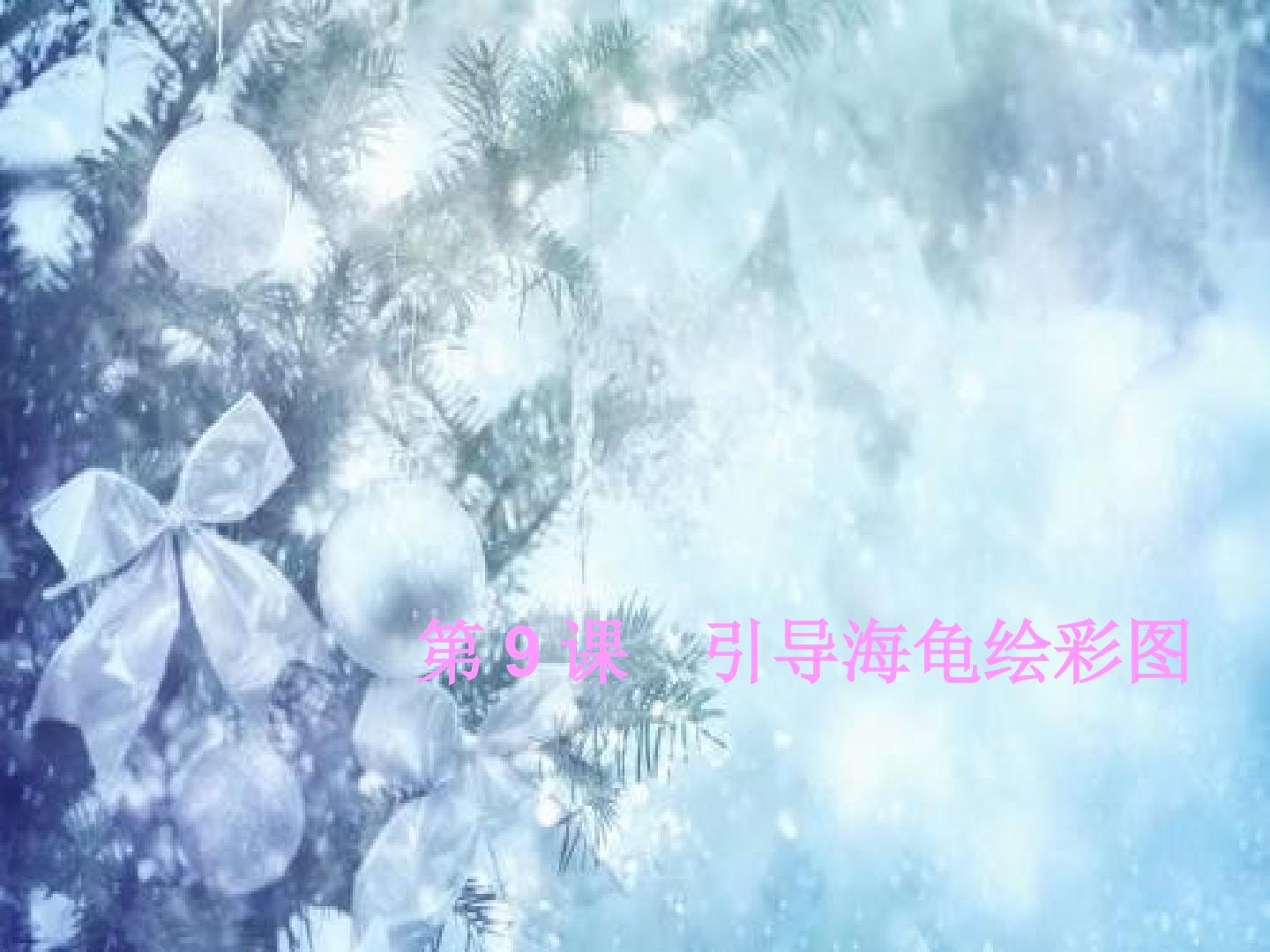 引导海龟绘彩图
