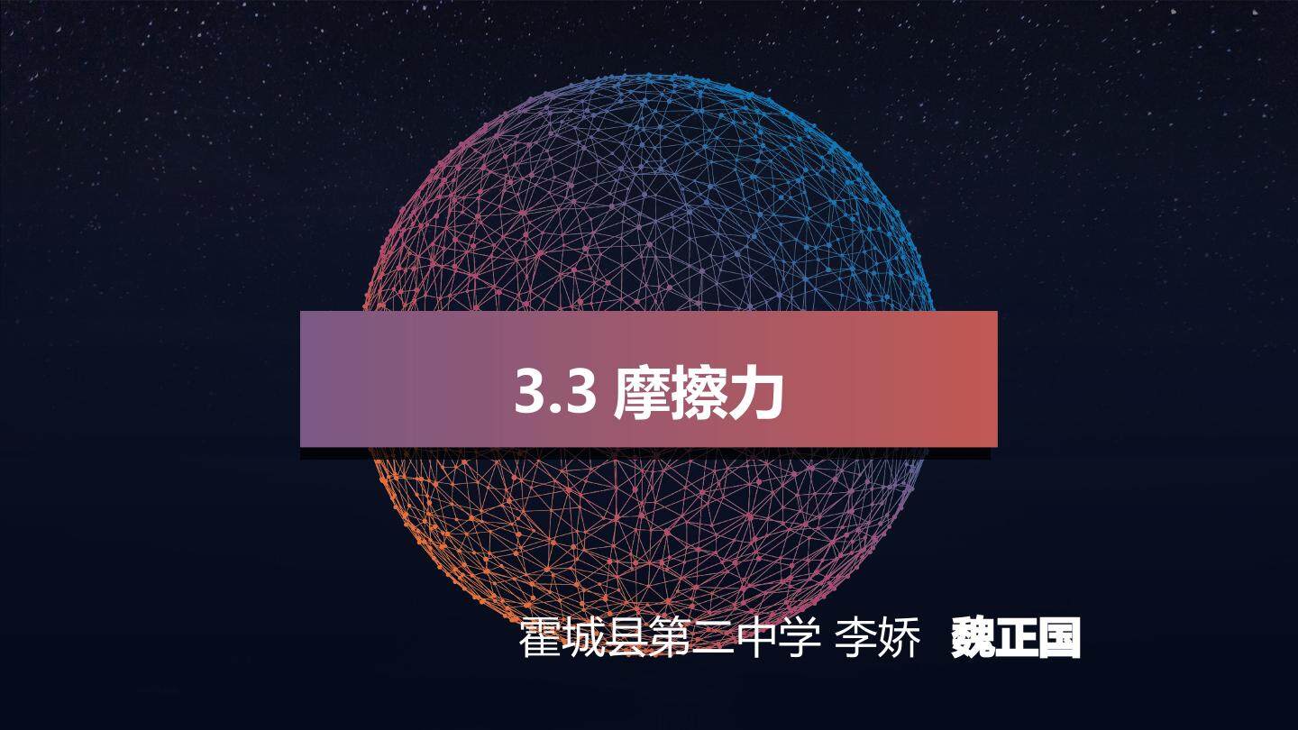 摩擦力