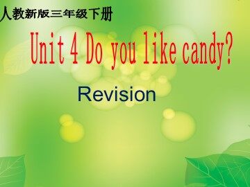 Unit 4  Do you like candy?