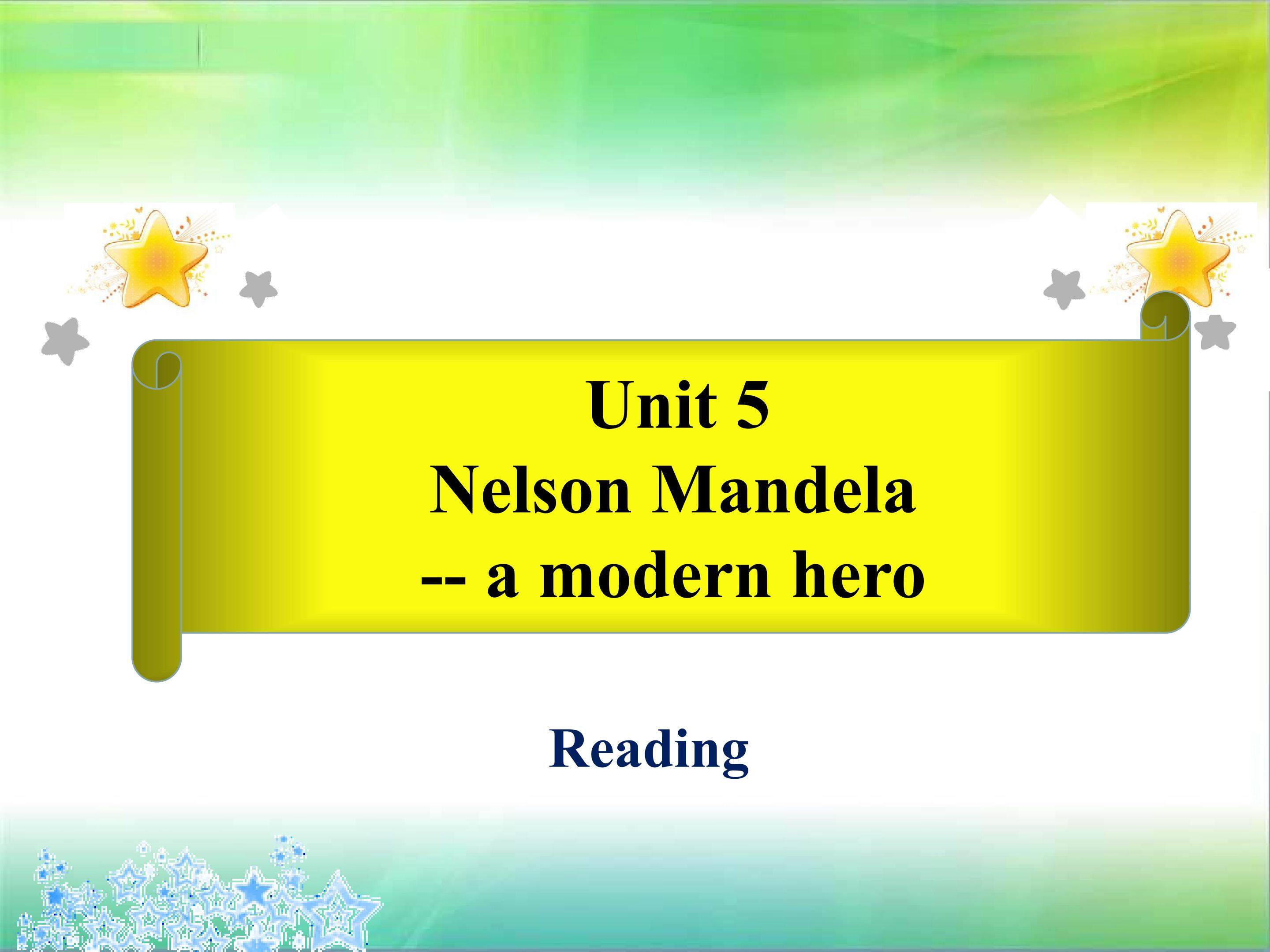 Unit5 Nelson Mandela