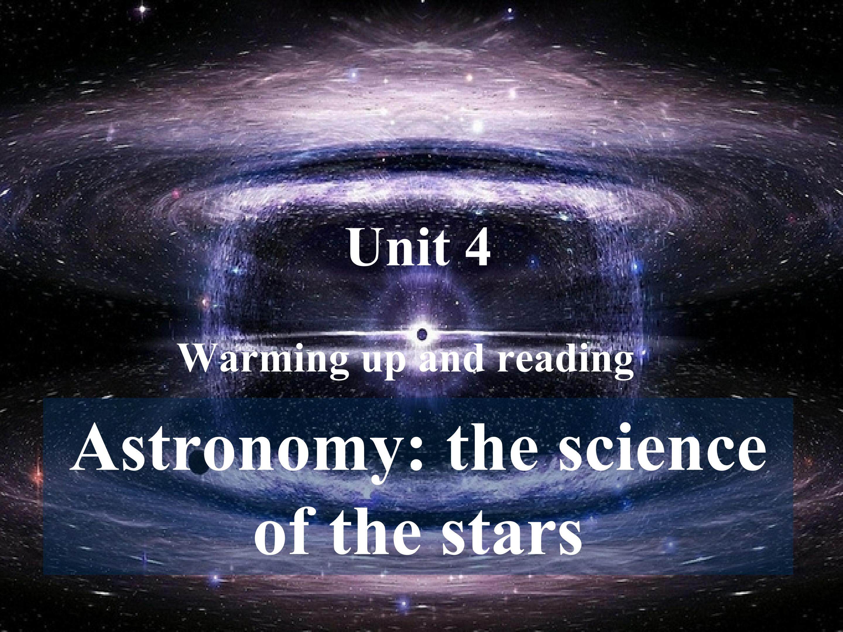 Unit 4 reading astronaut