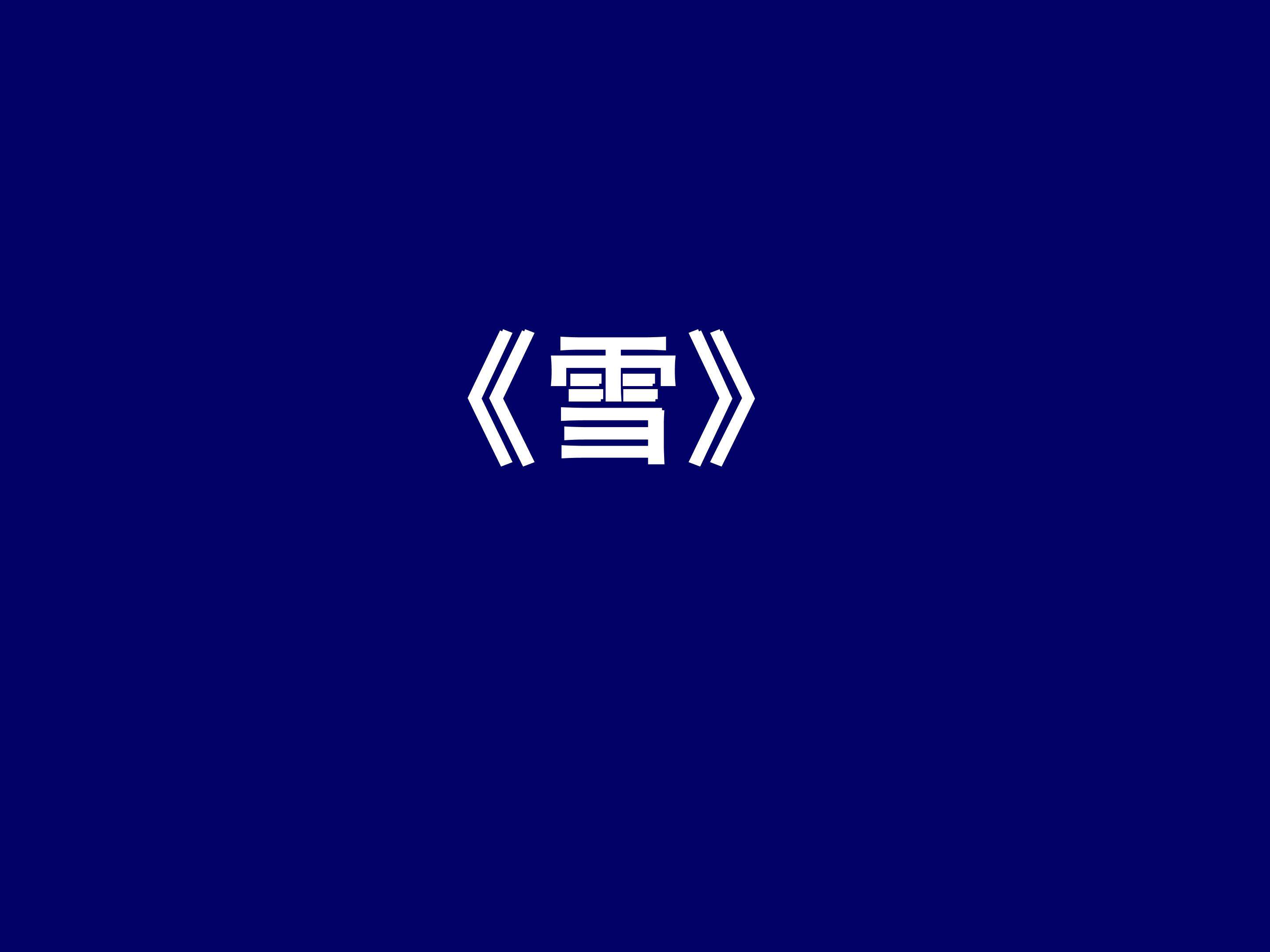雪_课件4