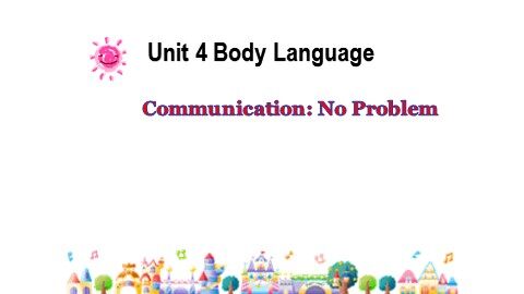 Unit 4 Body language
