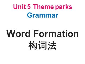 Unit 5 Theme parks