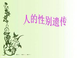 《人的性遗传》说课稿