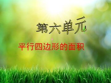 平行四边形的面积