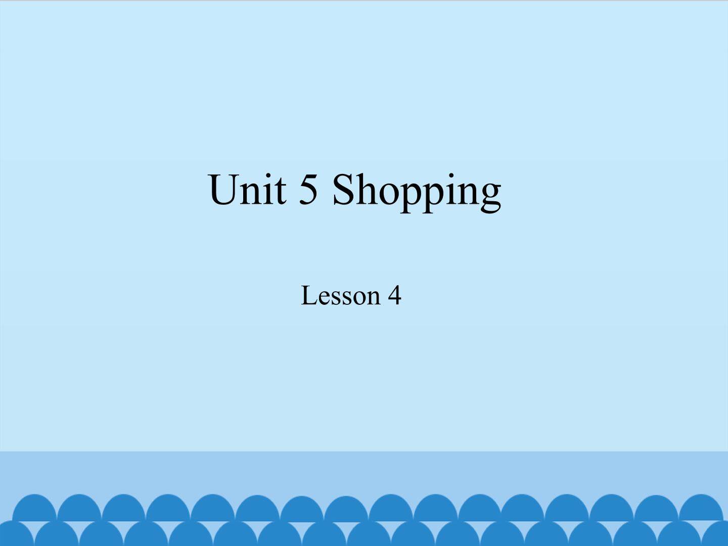 Unit 5 Shopping Lesson 4_课件1