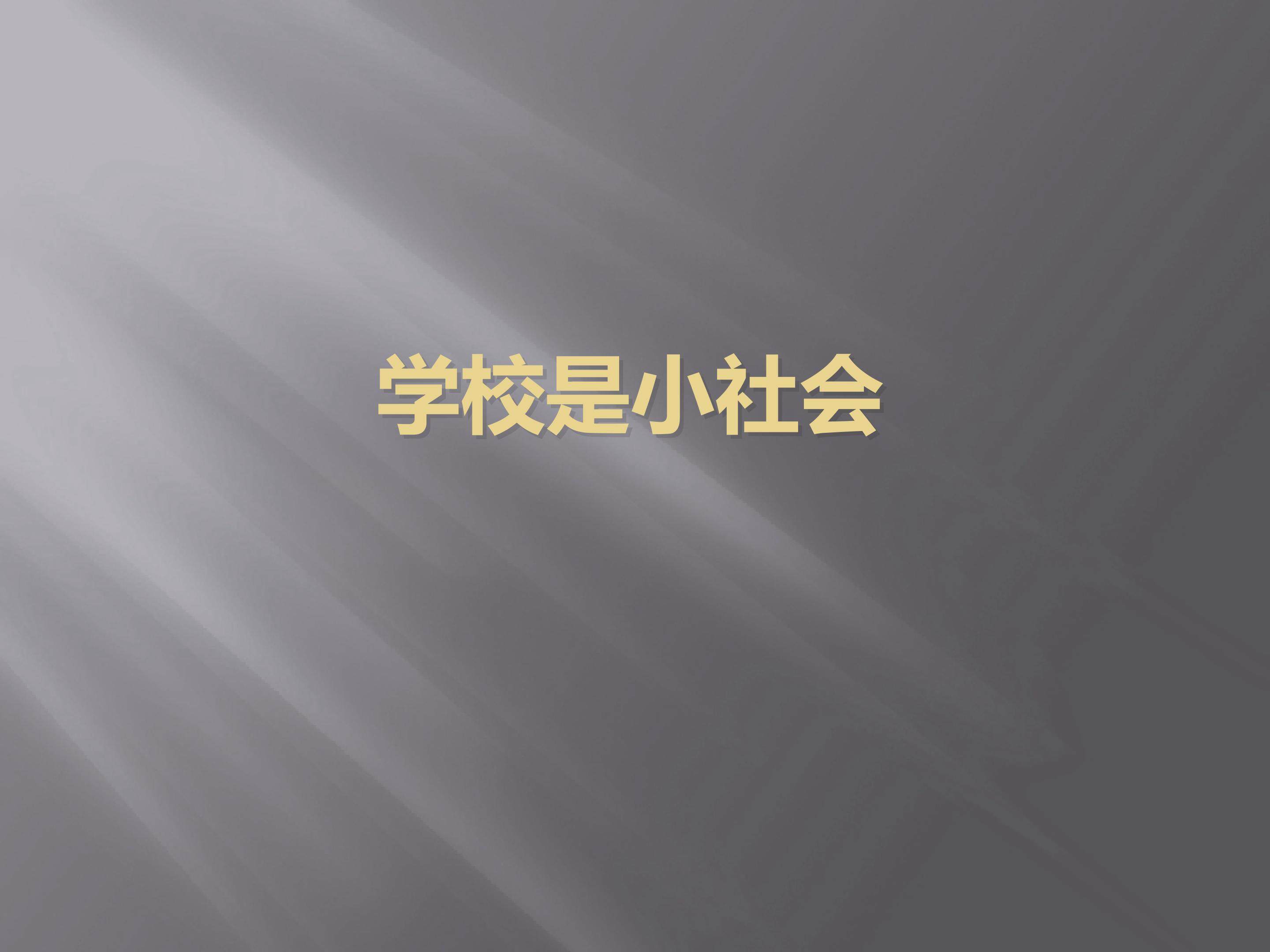 学校是小社会_课件1