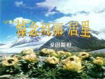 悼念玛丽·居里_课件5