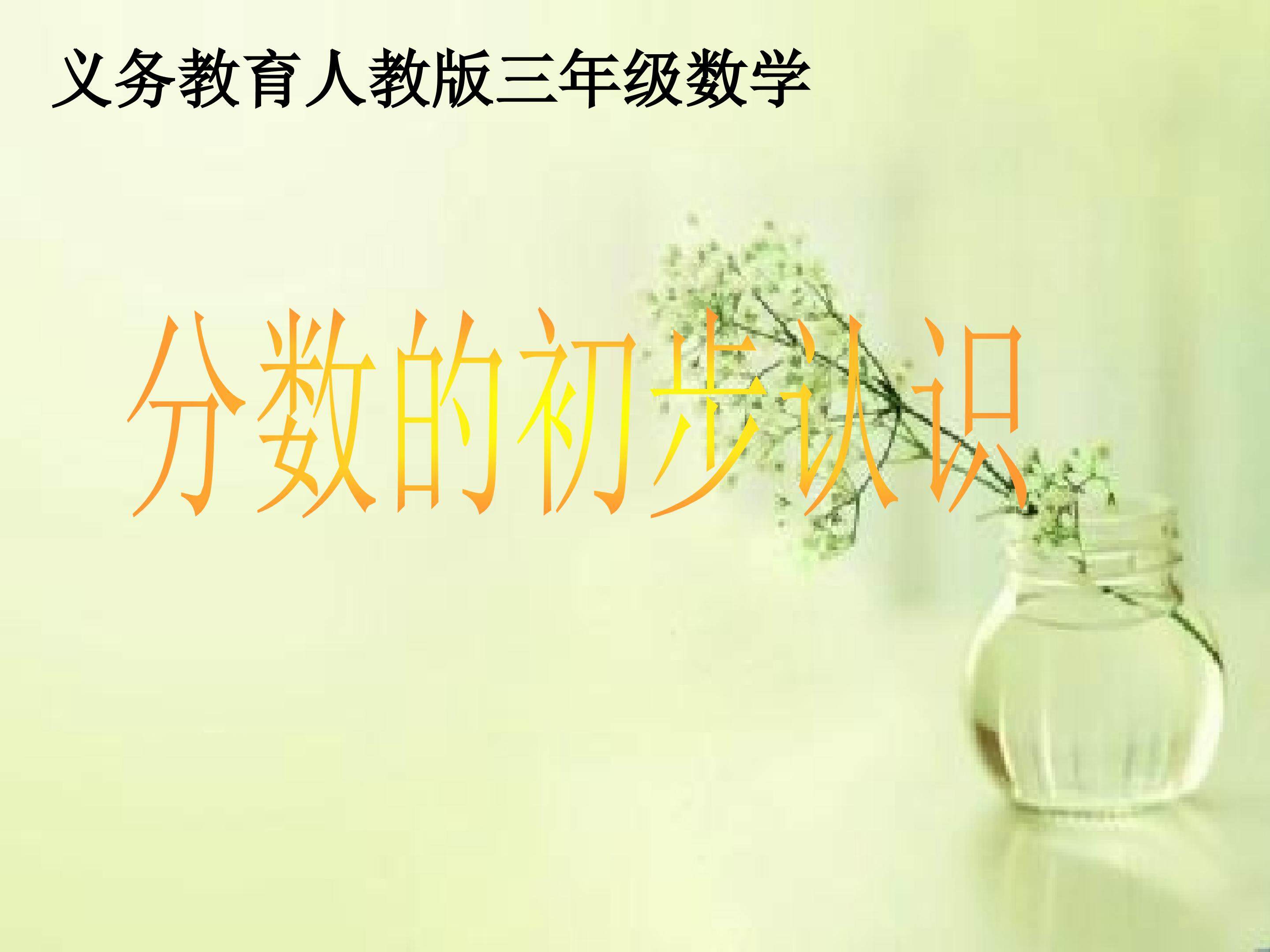 分数的初步认识