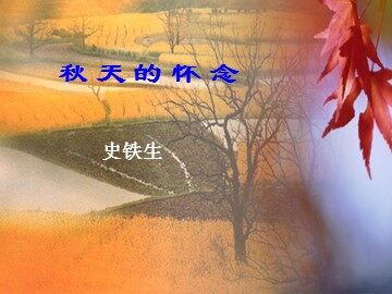 2 秋天的怀念