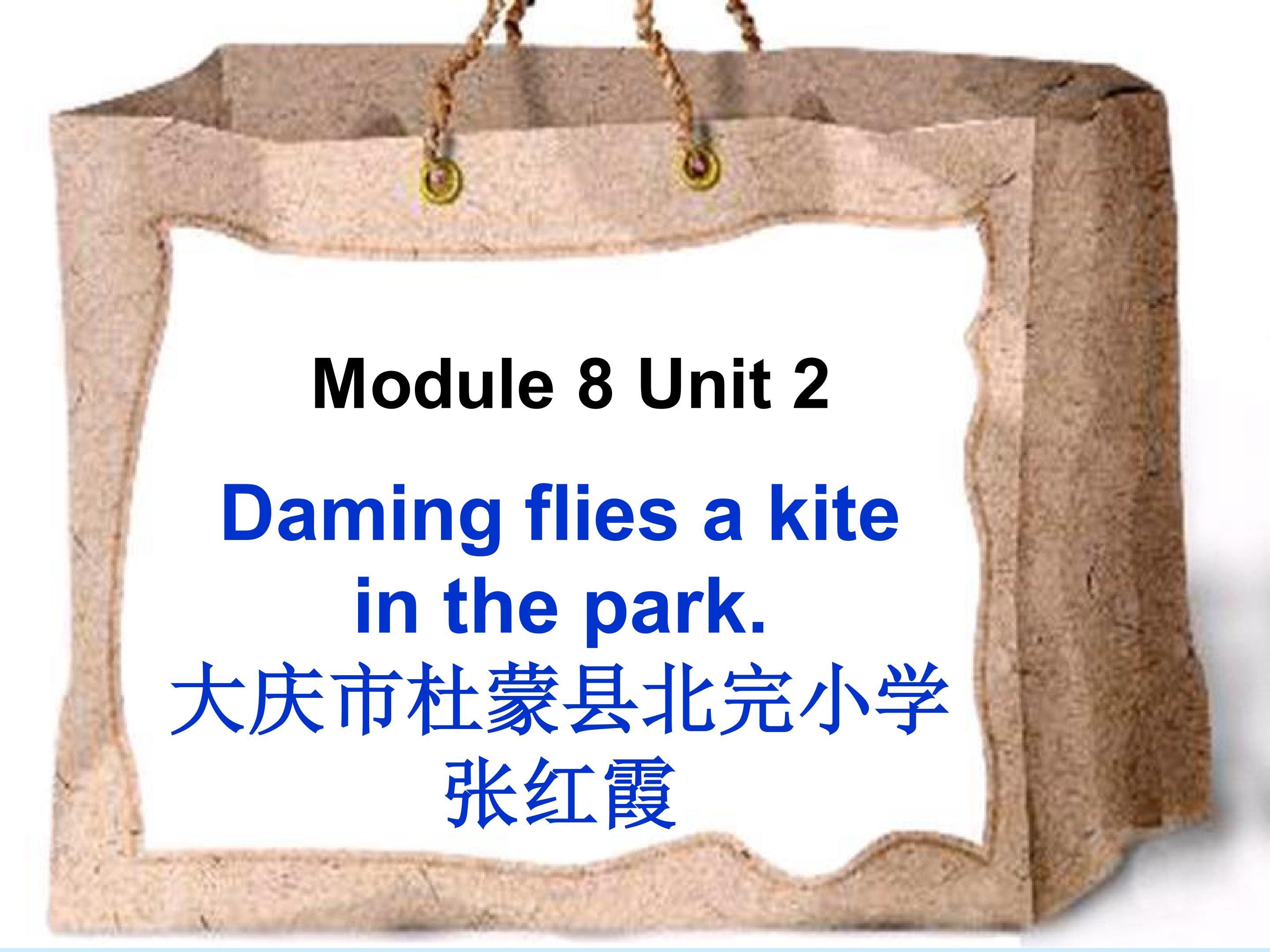 Module8unit2Daing flie akit inthe park