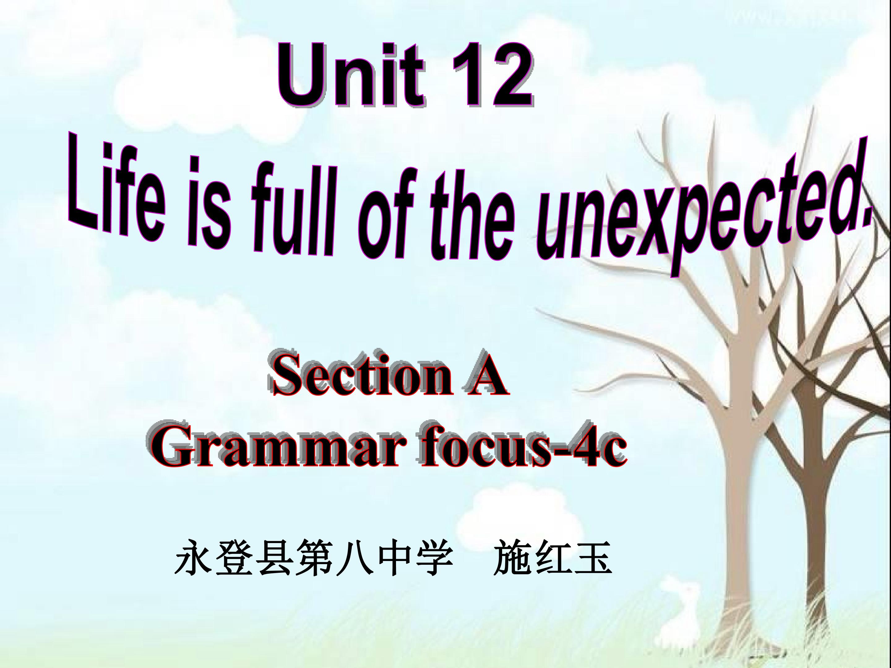 Section A 3 (Grammar focus-4c)