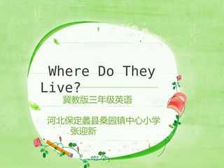 Where Do They Live ?