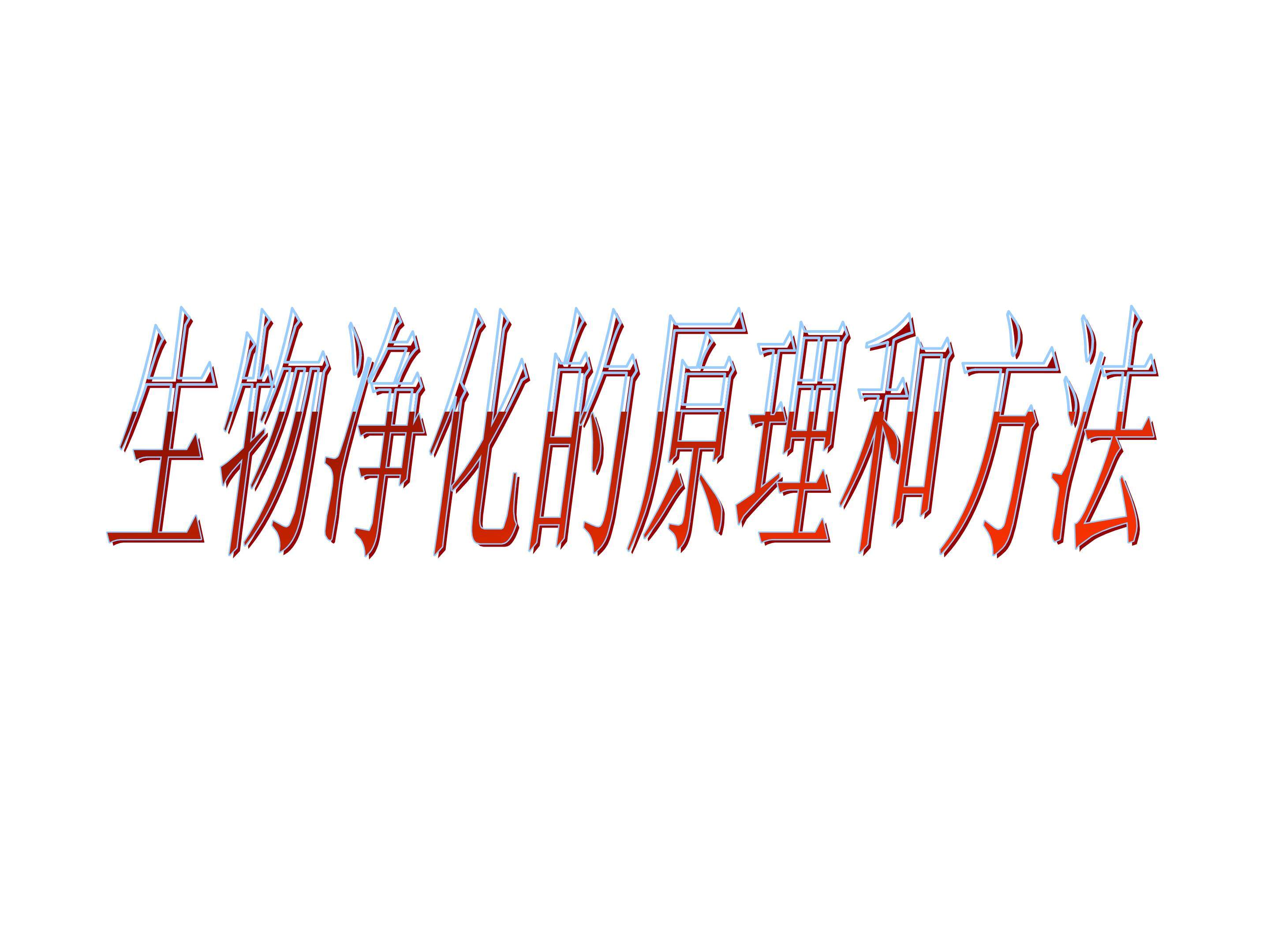 生物净化的原理和方法_课件1