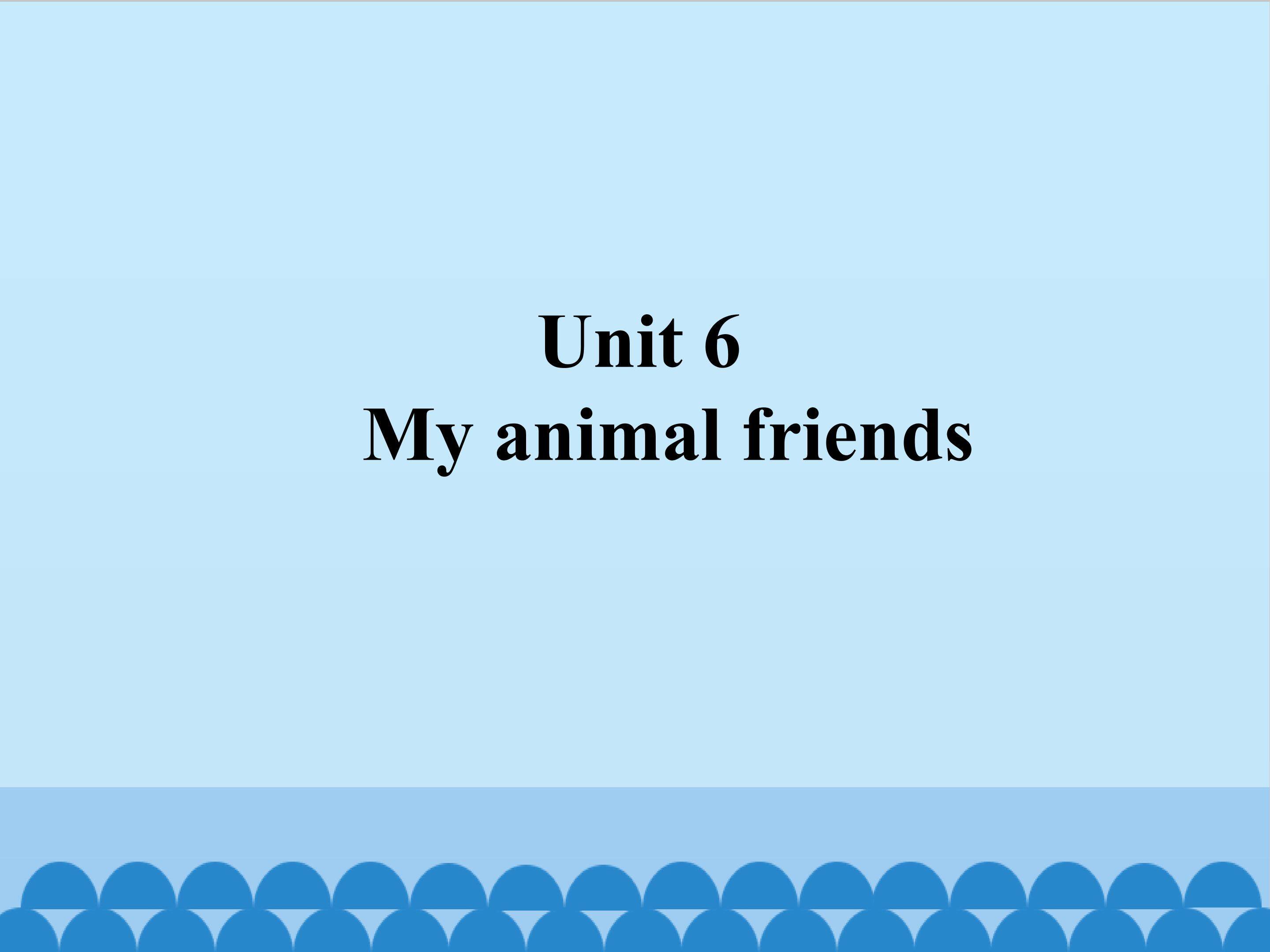 My animal friends