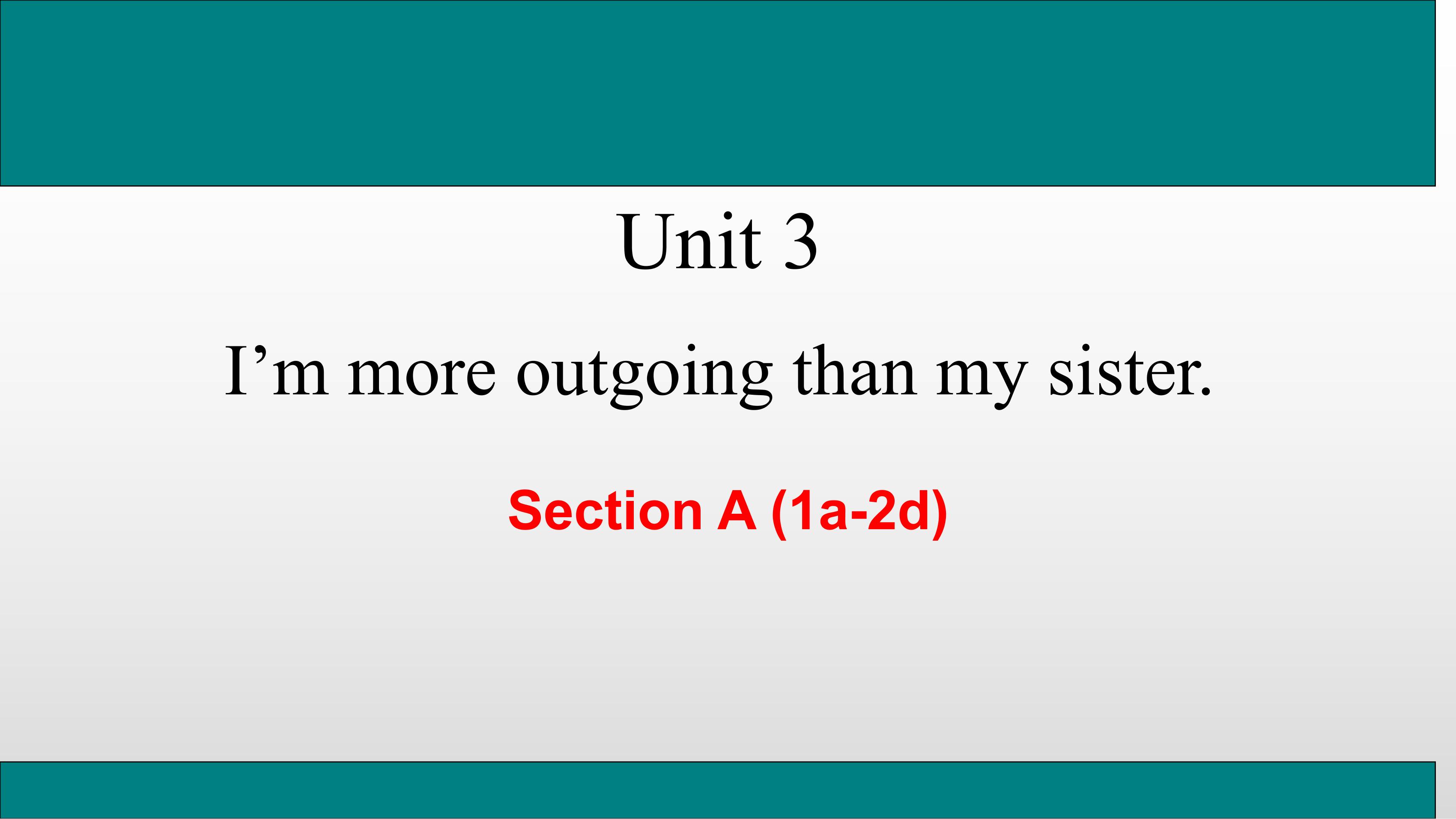 【课件】8年级上册英语人教版Unit 3 Section A 01