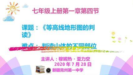 等高线地形图的判读