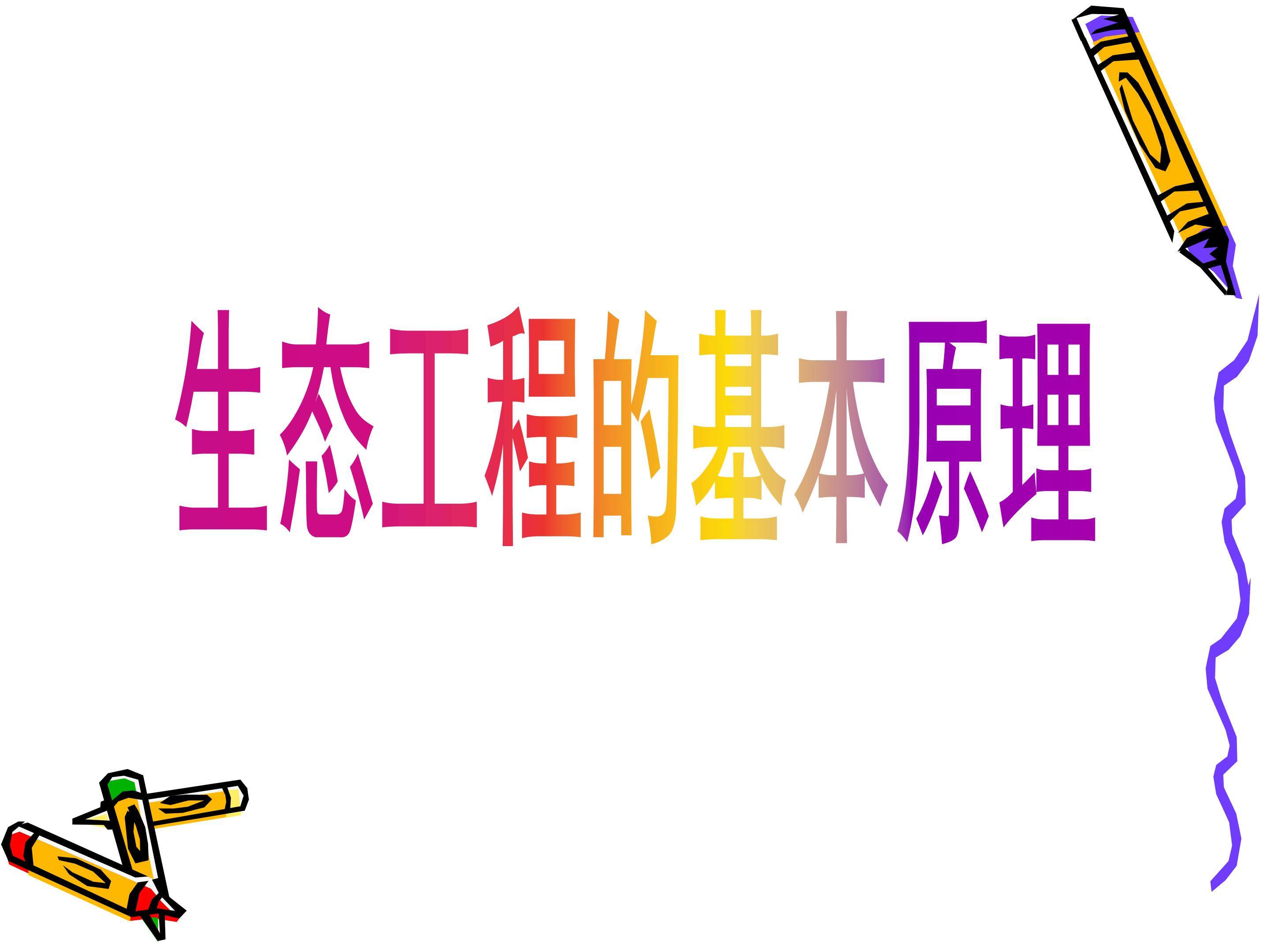 生态工程的基本原理_课件1