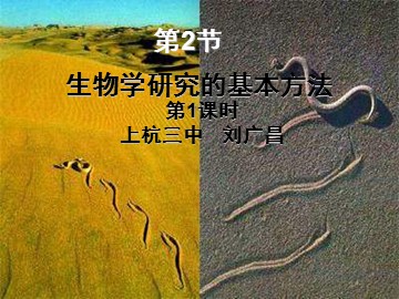 2、2生物学研究的基本方法拍摄用