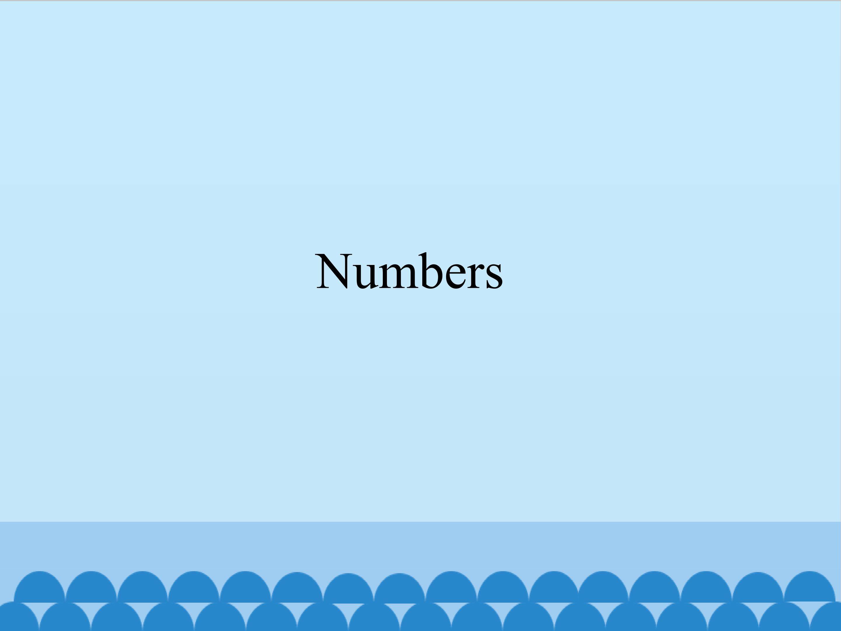 Numbers
