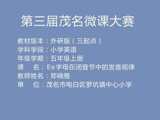 Ee字母在闭音节中的发音规律