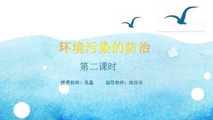 环境污染的防治 第二课时
