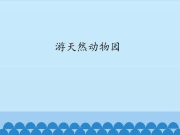 游天然动物园_课件1