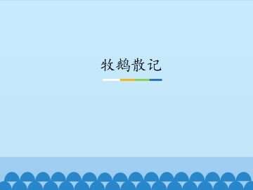 牧鹅散记_课件1