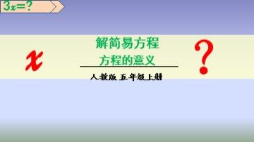 方程的意义
