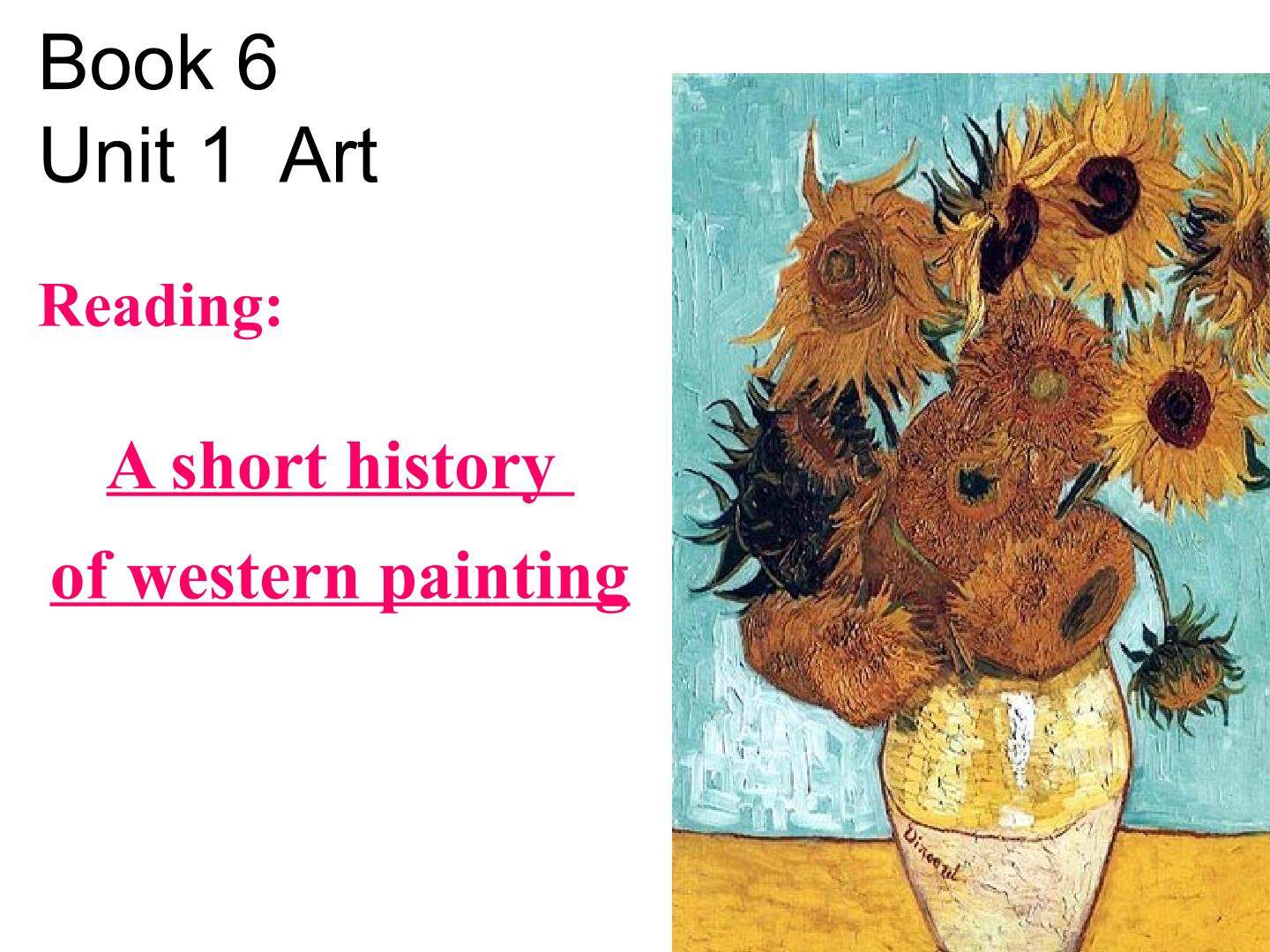 A short history of western painting