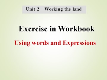 Working the land_课件13